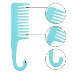 넓은 이빨 디탱글링 헤어 브러시, 두피 마사지 후크 빗, 정전기 방지, 부드러운 하이 브러시, 헤어 케어, 곱슬 빗, 헤어 스타일링 도구, 1 개 - 이미지 5