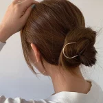 새로운 트렌디 한 간단한 금속 헤어 스틱 기하학 U 모양 포크 머리핀 모자를 쓰고 있죠 액세서리 여성용 데일리웨어 - 이미지 2