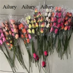 2.5cm 직경 꽃 나무 장미 스파이크, 플로리스트 꽃다발 공예, 혼합 색상, 작은 선물, 파티 용품 장식, 160 개