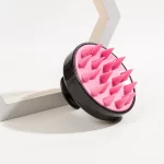 휴대용 실리콘 샴푸 브러시 휴대용 부드러운 두피 마사지 브러시 실리콘 샴푸 브러시 모발 성장을위한 헤어 두피 마사지 - 이미지 2