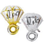 풍선 DIY 웨딩 장식 풍선 다이아몬드 반지 소년 소녀 고백 제안 약혼 분위기 파티 장식 풍선 - 이미지 2