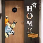 새로운 나비 홈 영어 편지 벽 스티커 거울 아크릴 자기 접착제 분리형 벽 스티커 현대 홈 장식 - 이미지 2