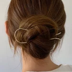 새로운 트렌디 한 간단한 금속 헤어 스틱 기하학 U 모양 포크 머리핀 모자를 쓰고 있죠 액세서리 여성용 데일리웨어