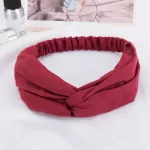 2024 새로운 디자인 패션 여성 여름 스타일 머리띠 보헤미안 소녀 크로스 터번 붕대 Bandanas Hairbands 헤어 액세서리 - 이미지 6