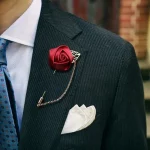 신랑 Boutonniere 코사지 핀 웨딩 실크 꽃 Groomsman Boutonnieres Buttonhole 웨딩 꽃 결혼 액세서리