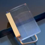 골드 럭셔리 화장지 홀더 욕실 벽걸이 형 펀치없는 아크릴 롤 종이 홀더 선반 주최자 티슈 걸이 - 이미지 4