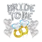 독신 파티 장식 키트 로즈 골드 신부 샤워 파티 장식과 신부, 신부 샤워 풍선 용품 - 이미지 5