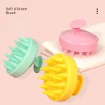 플라스틱 실리콘 마사지 빗 두피를 철저히 청소하십시오 두피 마사지 쉬운 포밍 헤드 마사지 브러시 목욕 빗 브러시 샴푸