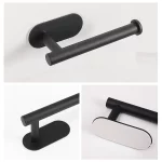 펀칭 없음 벽걸이 형 화장지 홀더 녹슬지 않는 부식 방지 스테인레스 스틸 욕실 주방 롤 종이 화장실 홀더 - 이미지 5