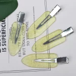 4pcs 6cm 헤어 클립 벤드 없음 원활한 헤어 클립 사이드 뱅스 자용 메이크업 워시 페이스 액세서리 여자 여자 스타일링 헤어핀 - 이미지 2