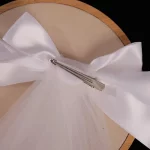 신부 들러리 화이트 웨딩 베일, 큰 활, 총각 파티 아첼로렛 암탉 파티, 신부 샤워 웨딩 장식 선물 - 이미지 4