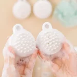 밀짚 실리콘 샴푸 브러시 헤드 두피 마사지 빗 헤어 워싱 빗 클린 케어 헤어 루트 가려움증 두피 마사지 빗 - 이미지 6