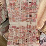 10-50pcs Y2K 헤어 클립 세트 귀여운 핑크 헤어 액세서리 원활한 가장자리 클립 여자 여자 달콤한 아름다움 머리핀 유행 헤어 클립