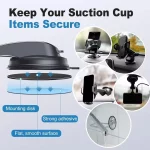 범용 차량용 흡착판 접착식 대시보드 마운트 패드 베이스 (내비게이션 GPS 브래킷용) 80mm 원형 차량용 휴대폰 거치대 - 이미지 4