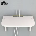 벽 마운트 플로팅 선반 WiFi 라우터 스토리지 이동식 숨겨진 브래킷 TV 셋톱 박스 교수형 홀더 드릴 후크 주최자 없음 - 이미지 2