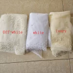 신부 진주 베일 여자 아이보리 화이트 2025 새로운 웨딩 액세서리 1.5m 와이드 1 층 대성당 Velos de Noiva 맞춤 제작 베일 - 이미지 2