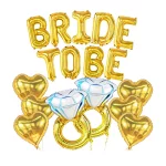 독신 파티 장식 키트 로즈 골드 신부 샤워 파티 장식과 신부, 신부 샤워 풍선 용품 - 이미지 6