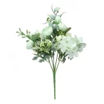 인공 장미 휴대용 꽃다발 북유럽 스타일 웨딩 신부 실크 꽃 장식 홈 인테리어 - 이미지 5