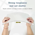 HD 안티 안개 벽 거울 스티커 DIY 전체 길이 거울 타일 자기 접착제 비산 방지 비 유리 안전 거울 시트 2MM 두께 - 이미지 4