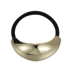 새로운 디자인 간단한 금속 기하학 머리띠 여자 패션 다목적 헤어 밧줄 소녀 넥타이 포니 테일 고무 밴드 헤어 액세서리 레트로 - 이미지 6