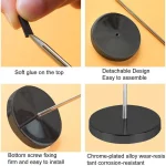 빌 포크 데스크 영수증 메모 홀더 티켓 용지 소환 포크 스파이크 스틱 레스토랑 주방 체크 스핀들 티켓 스탬퍼 - 이미지 3