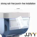 방수 화장지 홀더 벽걸이 수납 선반 욕실 선반 롤 화장지 튜브 정리함 - 이미지 6