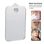 휴대용 아크릴 안티 안개 거울 샤워 면도 Fogless 거울 화장실 여행 액세서리 여성 메이크업 남자 면도 - 이미지 2