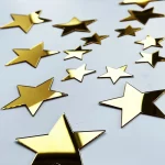 40/20PCS 아크릴 스타 미러 벽 스티커 반사 방수 거울 스티커 거실 침실 배경 벽 홈 장식 - 이미지 3