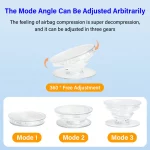 재미를 위해 투명 접이식 전화 소켓 손가락 반지 GripTok Posket 핸들 DIY 휴대 전화 스탠드 기본 그립 홀더 액세서리 - 이미지 4