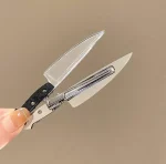여성용 기묘한 칼 헤어 클립, 재미있는 머리핀, 소녀 머리핀, 펑크 머리핀, 머리 장식, y2k 액세서리, 신제품 - 이미지 6