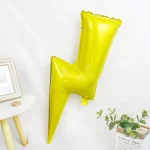 1/3/5pcs 대형 골드 번개 풍선 어린이 생일 웨딩 파티 장식 - 이미지 3