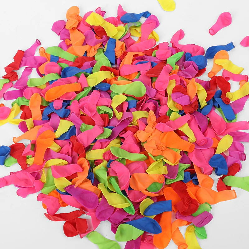 500/1000Pcs 물 폭탄 풍선 어린이 여름 야외 해변 파티 게임 장난감 어린이 생일 파티는 다채로운 미니 글로브를 선호합니다