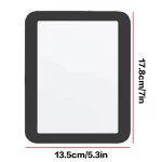 마그네틱 로커 거울 학교 체육관 사물함 장식을위한 휴대용 직사각형 교수형 거울 홈 여행 캠핑 자동차 작은 s - 이미지 3