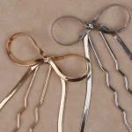 패션 헤어 액세서리 여성을위한 금속 U 모양 헤어 스틱 실버 골드 컬러 우아한 쉘 에나멜 머리핀 여성 모자를 쓰고 있죠 선물 - 이미지 6