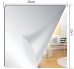 4pcs 25/35cm 3D 자기 접착 거울 벽 스티커 두꺼운 2mm 유연한 DIY 아트 아크릴 거울 스티커 거실 장식 - 이미지 3