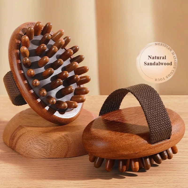 바디 안티 셀룰라이트 브러쉬 진정 나무 에센셜 오일 스파 에어 쿠션 마사지 헤어 빗 두피 마사지 브러쉬 각질 제거기
