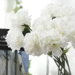 1/3pcs 인공 꽃 실크 카네이션 홈 웨딩 신부 꽃다발 축제 테이블 장식 정원 DIY 선물 상자 Diy 스크랩북 저렴한 - 이미지 2