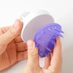 깨끗한 관리 모발 뿌리 가려움증 두피 마사지 빗 샤워 브러시 목욕 스파 비듬 방지 헤드 마사지를 세척하는 실리콘 헤드 바디 - 이미지 4