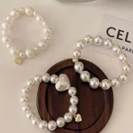 1PC 기질, 진주, 헤어 링, 단순, 패션, 가죽 밴드, 머리띠, 고탄성, 여성, 타이 헤드, 헤어 로프, 헤어 J - 이미지 6