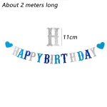 1 세트 세계 여행지도 풍선은 소년의 여행지도 테마 비행기 생일 파티 장식을위한 종이 배너를 걸 수 있습니다 - 이미지 6