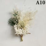 미니 자연 건조 꽃 부케, 신선한 건조 보존 꽃, 작은 장식 사진 배경, 홈 장식 부케, 1 개 - 이미지 4