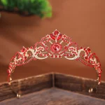 여자를위한 골드/실버 컬러 크리스탈 크라운 공주 티아라 여자 헤어 드레스 액세서리 파티 생일 크라운 모자를 쓰고 있죠 쥬얼리 - 이미지 2