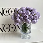 27 헤드 인공 실크 장미 번들 경량 럭셔리 장미 꽃다발 홈 사진 소품 웨딩 장식