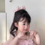 공주 머리핀 큰 리본 헤어 클립 어린이 왕관 리본 덕빌 클립 여자아이 학교 헤어그립 헤드웨어 선물 키즈 헤드드레스 - 이미지 4