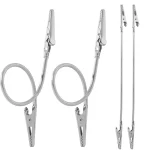 50/1개 더블 헤드 악어 클립 유연한 금속 롱 호스 DIY 메모 카드 사진 그림 메모 가격표 홀더 사무용품 - 이미지 6