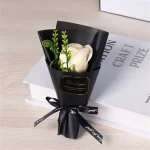 비누 장미 꽃다발 발렌타인 데이 선물, 친구 웨딩 부케, 집 장식, 장미 꽃 부케, 손 웨딩 파티 선물 - 이미지 2