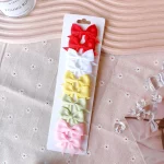 10 개/대 귀여운 소녀를위한 솔리드 BB 헤어 클립 리본 Bowknots 부티크 바레트 헤어핀 모자를 쓰고 있죠 헤어 액세서리 선물 - 이미지 5
