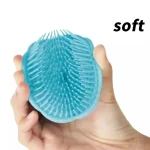 1개 검은 머리 빗 두피 마사지기 둥근 빗 남성 샤워 브러시 머리 두피 브러시 - 이미지 4