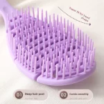 1PCS 젖은 브러시 매직 빗 안티 엉킴 방지 정적 헤어 브러시 스타일링 도구 이발사 헤드 마사지 빗 헤어 케어 스타일링 도구 - 이미지 3