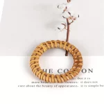 보헤미안 라탄 냅킨 반지, 소박한 직조 탁상 홀더, 홈 웨딩 파티 장식, 12 개 - 이미지 6